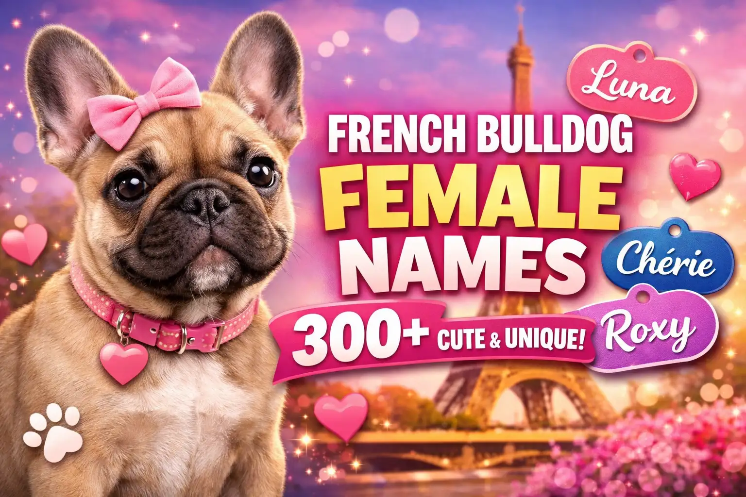 French Bulldog Female Names: 300+ Cute, Unique & Stylish Girl Frenchie Names (A–Z)