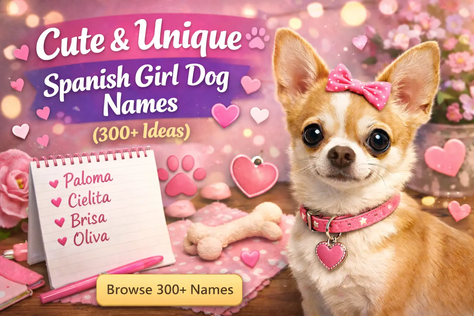 Cute & Unique Spanish Girl Dog Names