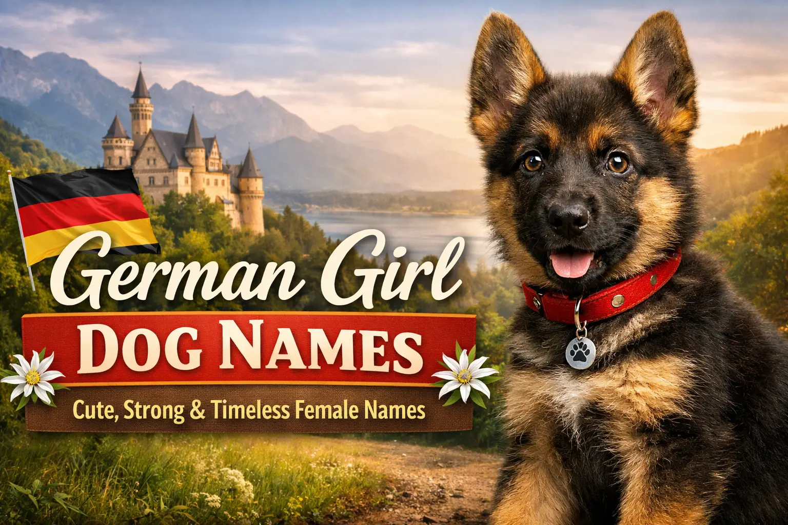 Some popular German girl dog names include Heidi, Elsa, Frieda, Greta, Liesel, and Ingrid. These names are loved for their traditional roots, strong meanings, and easy pronunciation.