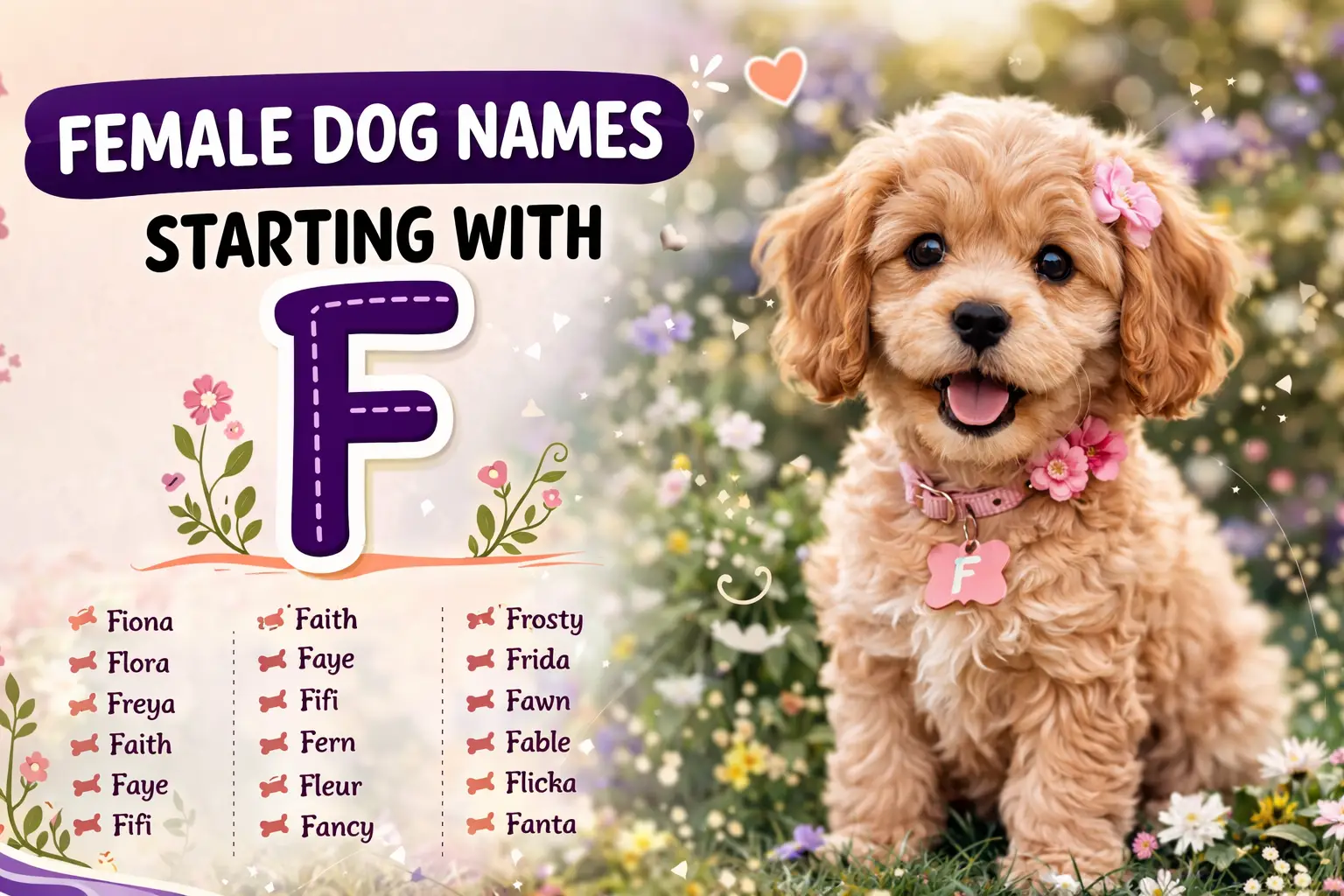 Female Dog Names Starting with F