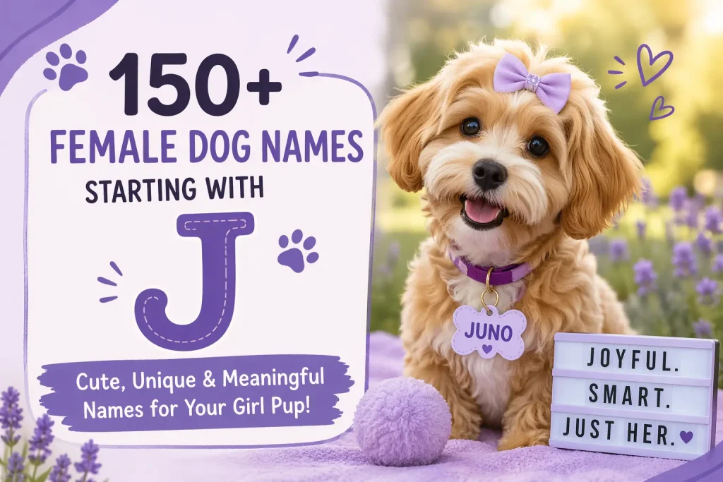 Female Dog Names Starting with J