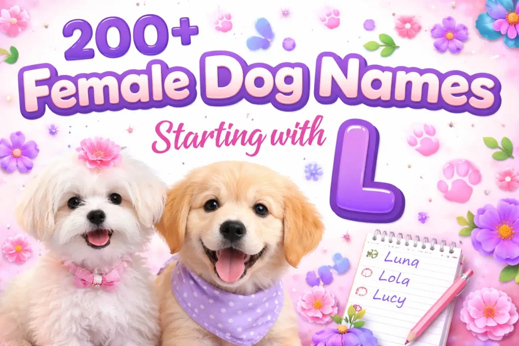 Female Dog Names Starting with L